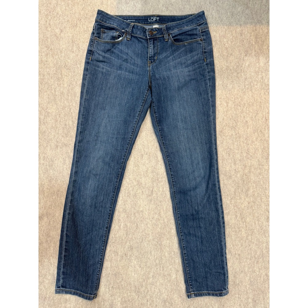 Ann Taylor Loft Modern Skinny Jeans Womens 6 Medium Wash Denim Blue Stretch